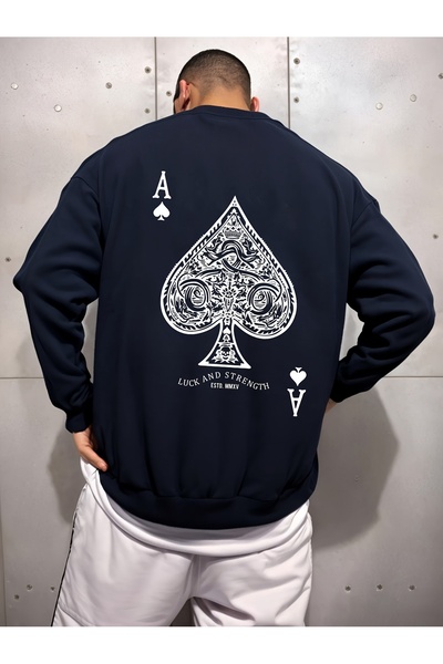 uyguntarz Unisex Maca Breast Printed Oversize Sweatshirt
