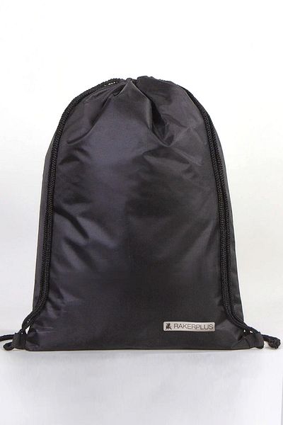 Rakerplus Black 32X45 cm Waterproof Drawstring Football Boots and Sports Bag