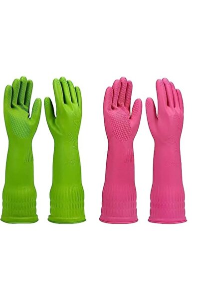 Generic زوجان من القفازات المطاطية المقاومة للماء والقابلة لإعادة الاستخدام ل...