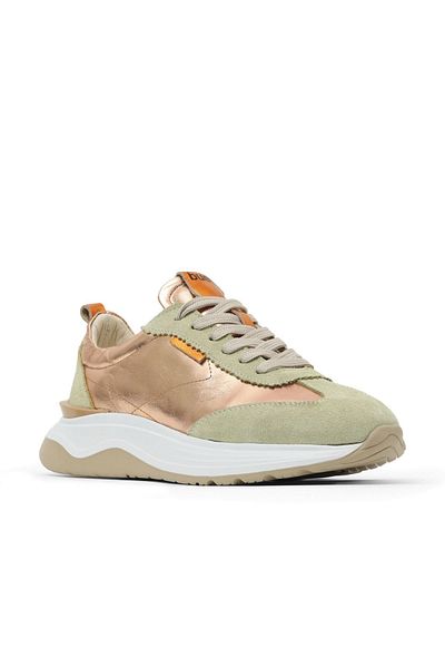 Bueno Shoes Khaki Multi Leather Women's Sports Shoes 16Wa8200
