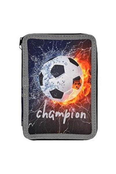OEM Penar dublu echipat cu minge de fotbal neagră 15 x 4 x 20 cm