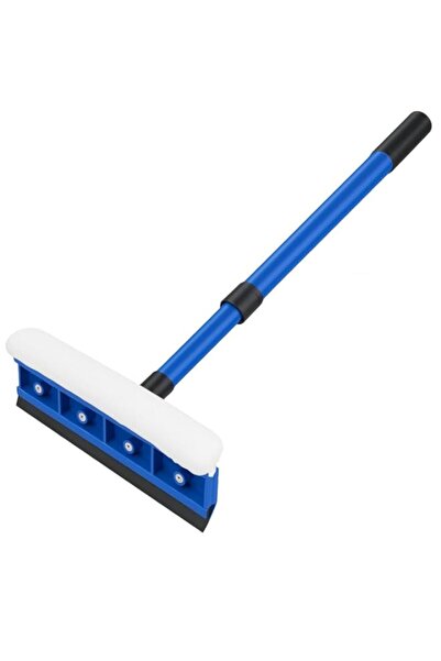 Generic منظف ممسحة النوافذ القابل للسحب من فيتو برأس مطاطي ناعم، فرشاة مكشطة ...