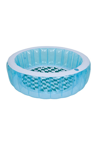 Fab N Funky مسبح شبكي عملاق، سهل النفخ، هيكل قوي، متين، 5 سنوات فأكثر، 150 × 46 سم - أزرق