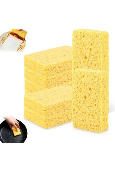 Generic CJMCHEN Car Wash Sponges, 10 Pcs Compressed Cellulose Sponges, Household Cleaning Scrub Sponges Abs