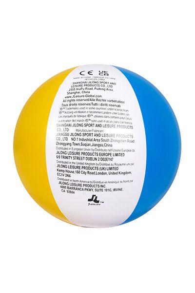 Fab N Funky Matte Panel Beach Ball, Soft Touch Finish, Lightweight Design, Vibrant Colors - Multicolor