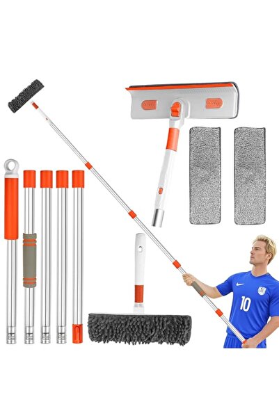 Generic منظف ممسحة النوافذ من يو آر بازار، مجموعة تنظيف ممسحة النوافذ القابلة...