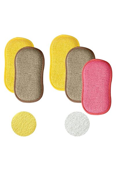 Generic Brand YumLock Dual-Sided Dishwashing Sponge Set of 5, Ultra-Absorbent...