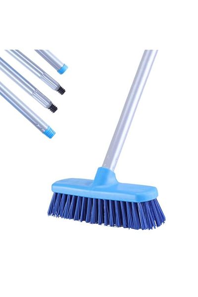 Generic YONILL Deck Brush with Long Handle - Floor Scrub Brushes for Cleaning Shower, Stiff Bristle Scrubbi