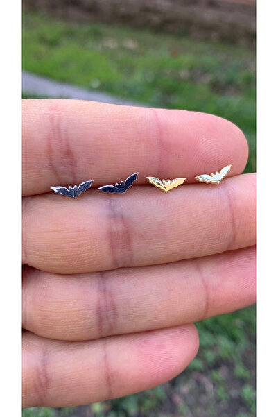 Wind Silver Yarasa Küpe 925 Ayar