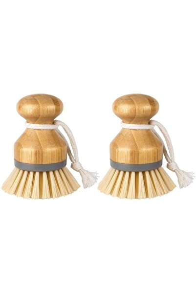 Generic Brand Bamboo Palm Brush, Scrub Brush for Dishes, Pots, Pans, Kitchen ...