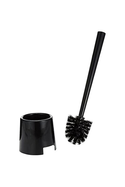 Generic BOLMEN Toilet bowl brush/holder, black, Long Handle with Sturdy Bristles