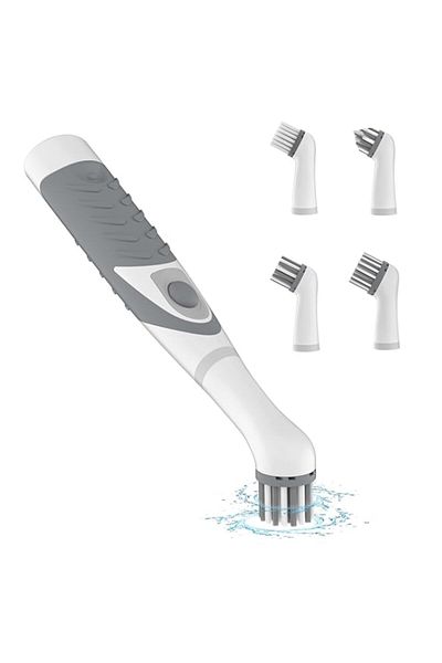 Generic Electric Cleaning Brush, Electric Grout Brush with 4 in 1 Multiple Brush Heads, Household Cordless
