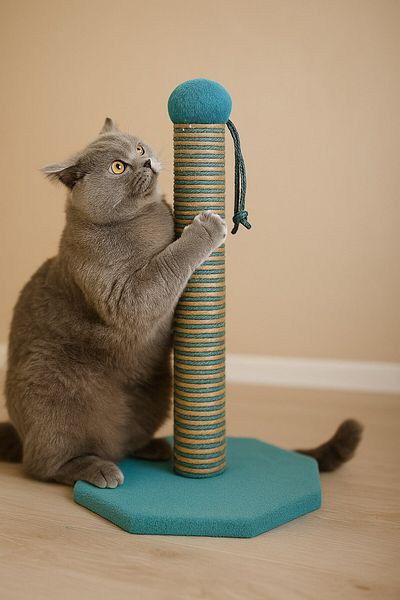 Reyo Pet Octagonal Cat Scratching Platform Blue