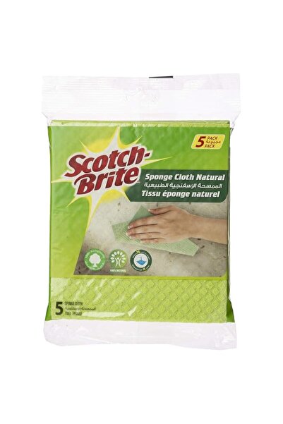 Generic قطعة قماش إسفنجية متعددة الأغراض من سكوتش برايت - لون أخضر طبيعي، 5 و...