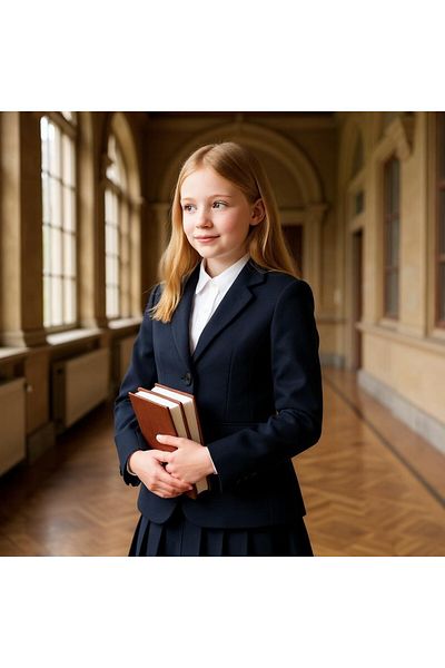 SeaBubbles Girl's School Jacket