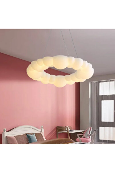 LUXXO Lustra suspendată echipată cu LED, 2700K/4000K/6500K, 55W, Clouds
