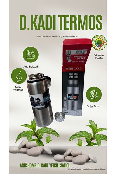 DKADI D.Kadi 650ml Steel Stainless Thermos