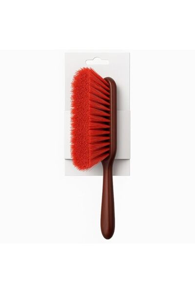 Generic Fitto Small Brown Wooden Hand Brush for Cleaning and Dusting