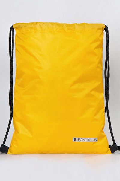 Rakerplus Yellow 32X45 cm Waterproof Drawstring Football Boots and Sports Bag