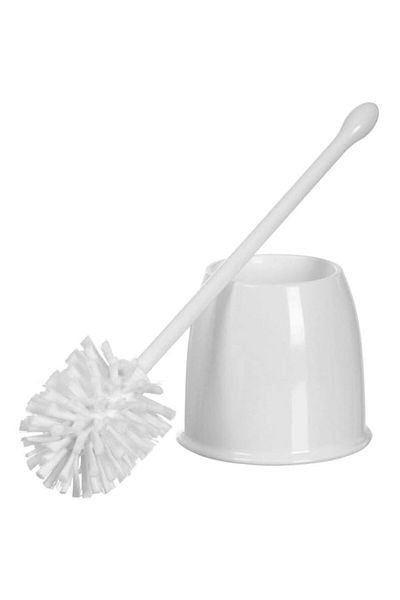 Generic ABBASALI Toilet Brush Set, White