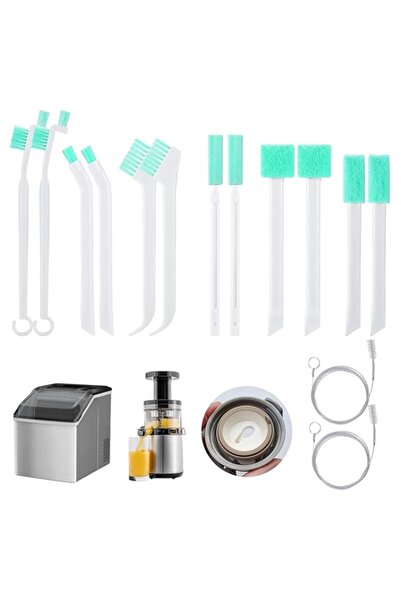 Generic مجموعة مكونة من 14 قطعة من فرش تنظيف ماكينة الثلج - تحتوي مجموعة أدوا...