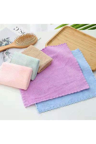 Ekostem Microfiber Cleaning Cloth, Soft Texture Kitchen Hand Face Drying Cloth, 30*30 cm (3 Pieces)