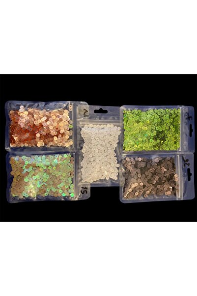 ramkovska أويا يمني خرز دائري 6 ملم - 25 جرام × 5 عبوات