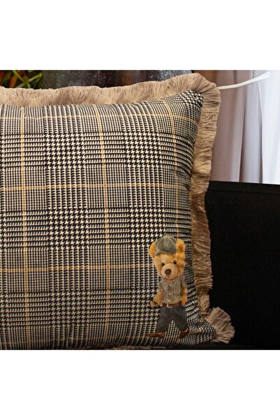 Adawall Stylish Teddy Pillow/Cushion (Filling Bead Fiber, Nation. Washing and Fading Certificate)