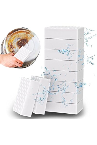 Generic ممحاة إسفنجية سحرية، عبوة من 10 قطع، إسفنجتان من الميلامين فائقتا الم...