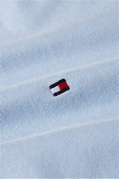 Tommy Hilfiger Kadın Rahat Kesim Oxford Gömlek - Mavi