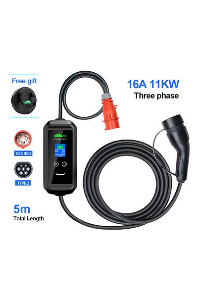 Choice TYPE2 F2 Portable 11KW 16A EV Portable Charger Type2 IEC62196-2 EVSE Charging Box Electric Vehicle P