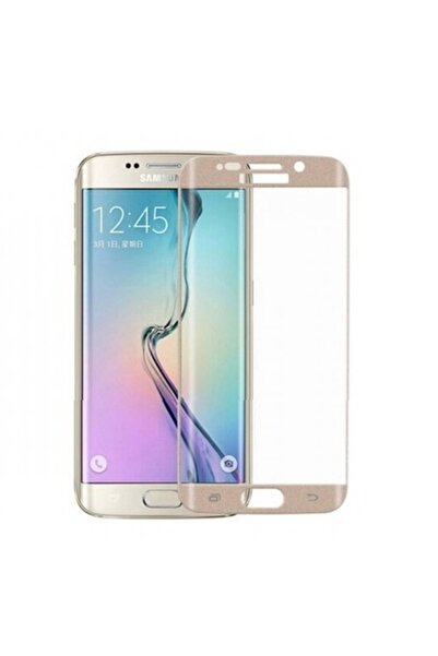 OEM Folie de protecție compatibilă cu Samsung Galaxy S6 Edge, sticlă 9H, aurie
