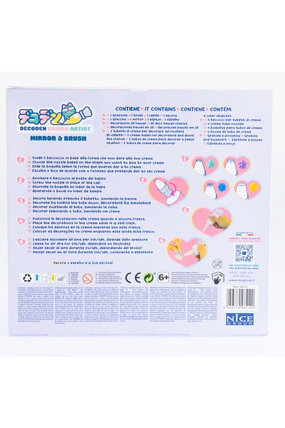 NİCE Decoden Creative Kit – Kawaii Mirror and Brush for Decorating with Colored Paste