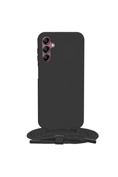 OEM Θήκη για Samsung Galaxy A14 4G / A14 5G, Techsuit Crossbody Lanyard, Μαύρη