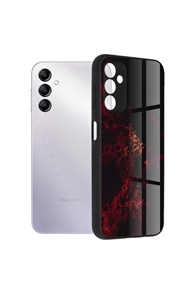 OEM Carcasă de protecție pentru Samsung Galaxy A14 4G/5G, ușoară, seria Glaze, G2088, Lexgard, Red Nebula