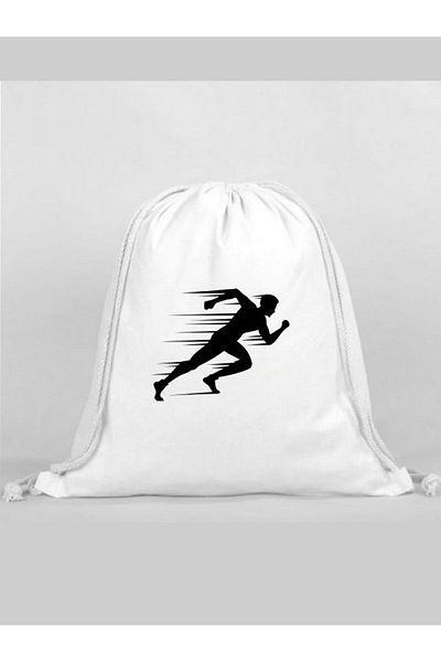 Özcan Tasarım Sports Printed Backpack - Drawstring Sports Bag
