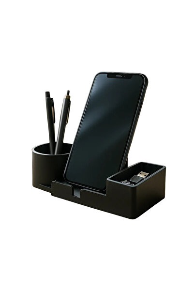 3DPROGA Masaüstü Telefon ve Aksesuar Düzenleyici Organizer – Siyah