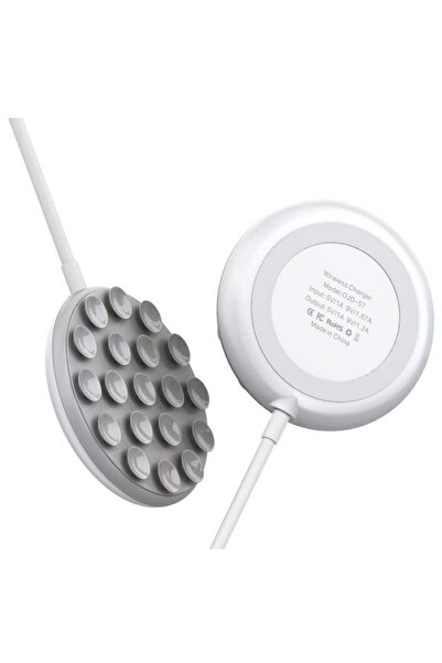 OEM Încărcător wireless pentru dispozitive mobile, Sistem de montare cu ventuză, 10 W, Alb