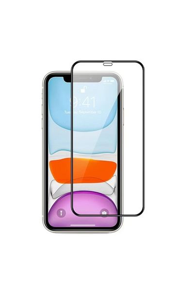 OEM Protector de ecran compatibil cu iPhone 12 Pro, sticlă securizată 9H, complet lipicios 9H, negru-transparent