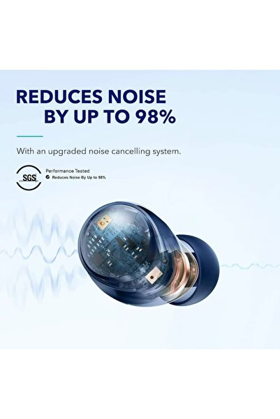 GERICOM Wireless In-Ear Headphones Space A40 with Microphone, Bluetooth 5.2, Touch Control, Hi-Res, USB Type