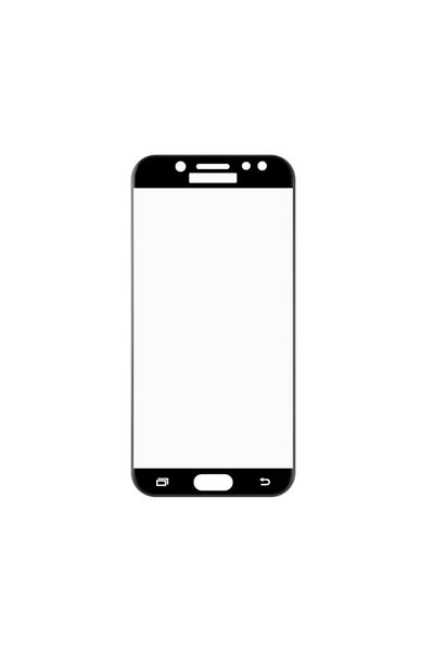 OEM Glass Screen Protector compatible with Samsung Galaxy S6, 9H hardness, Black-Transparent