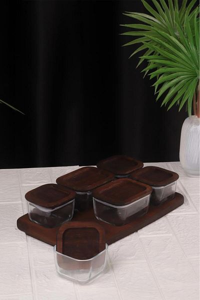 Bambum Nero - Enzo - 13 Piece Glass Breakfast Set Breakfast Set