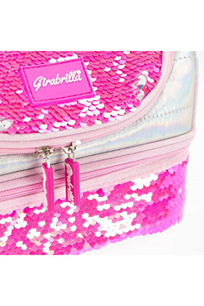 NİCE Girabrilla lunch box – quilted thermal box with reversible sequins and waterproof interior