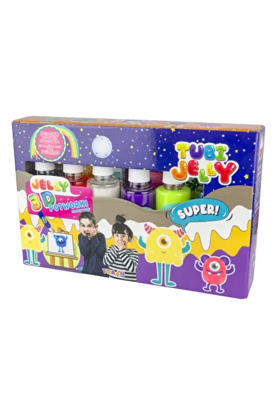 Tuban JELLY TUBES SET (modeling gel) with 6 colors – MONSTERS