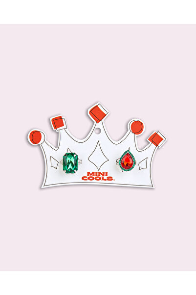 Minicools Rainbow rings, red and green