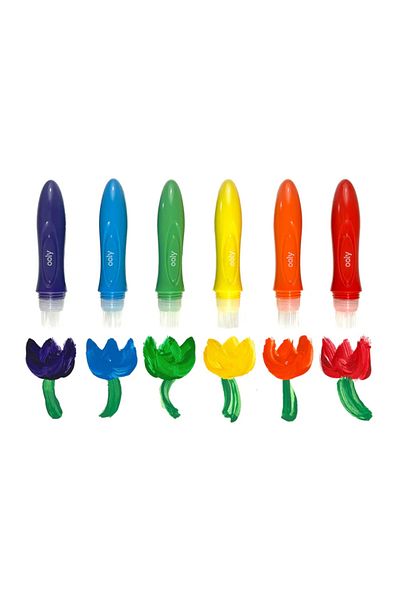 Ooly Easy Squeezy Liquid Paint Brushes - Set of 6