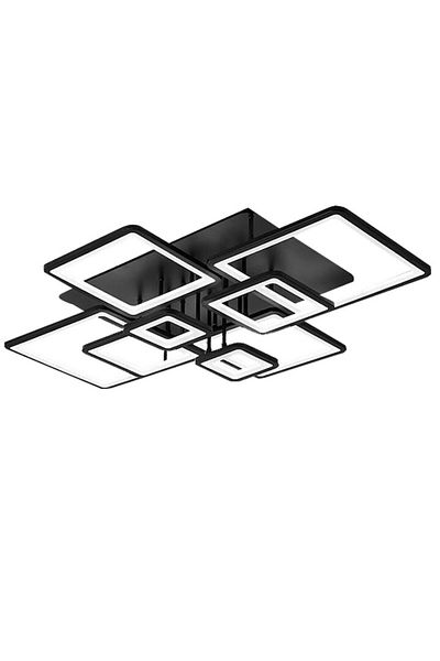trandafi led Black LED Chandelier with Remote Control 8876/8BK