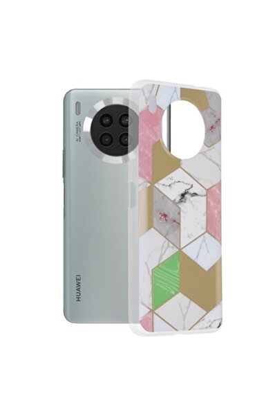 OEM Husă de protecție pentru Huawei nova 8i / Honor 50 Lite - Grip Pro Marble Series G3313, Termoplastic, Pu