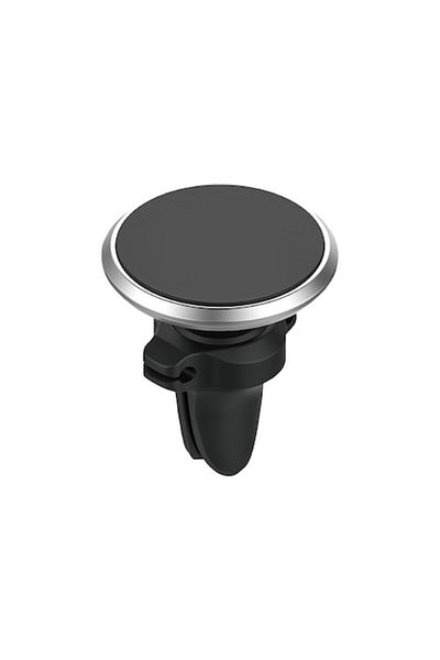 OEM Suport magnetic universal pentru telefon auto, cu prindere pentru orificiul de ventilație, negru-argintiu