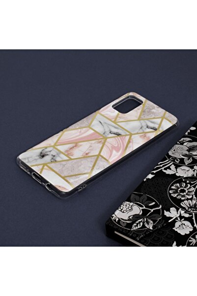 OEM Protective Case for Samsung Galaxy A51 4G, UltraX, Marble Series, G3351, Thermoplastic, Pink Hex